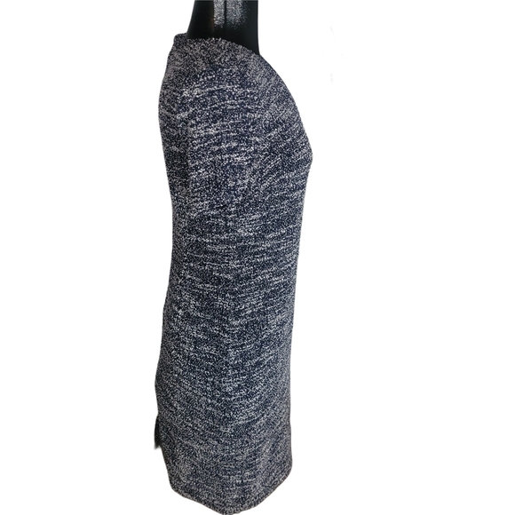 Banana Republuc Black and White Woven Short Sleeve Sheath Dress 6 - Picture 3 of 6